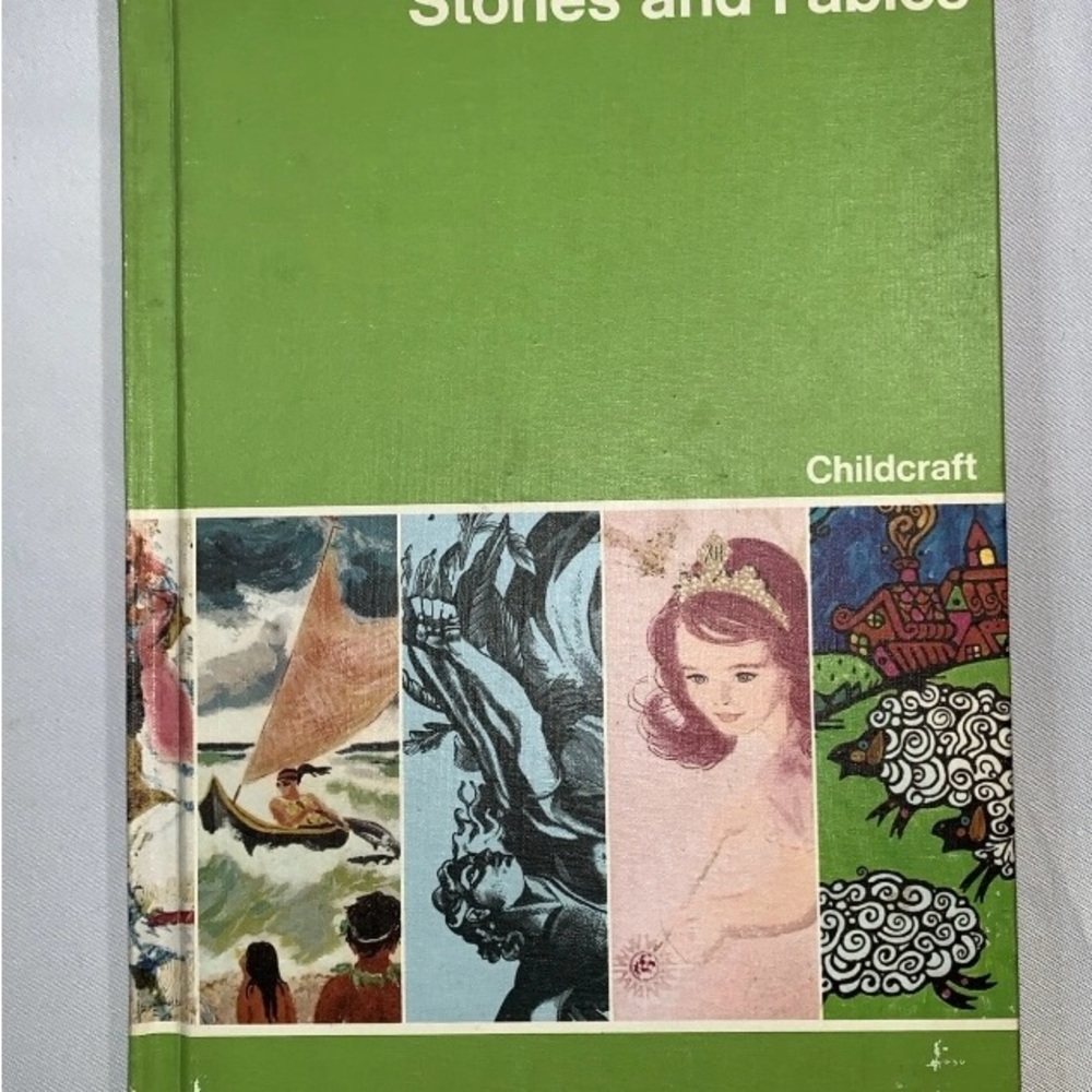 Childcraft Volume 2 VTG Stories and Fables Book How and Why Adventures 1970’s